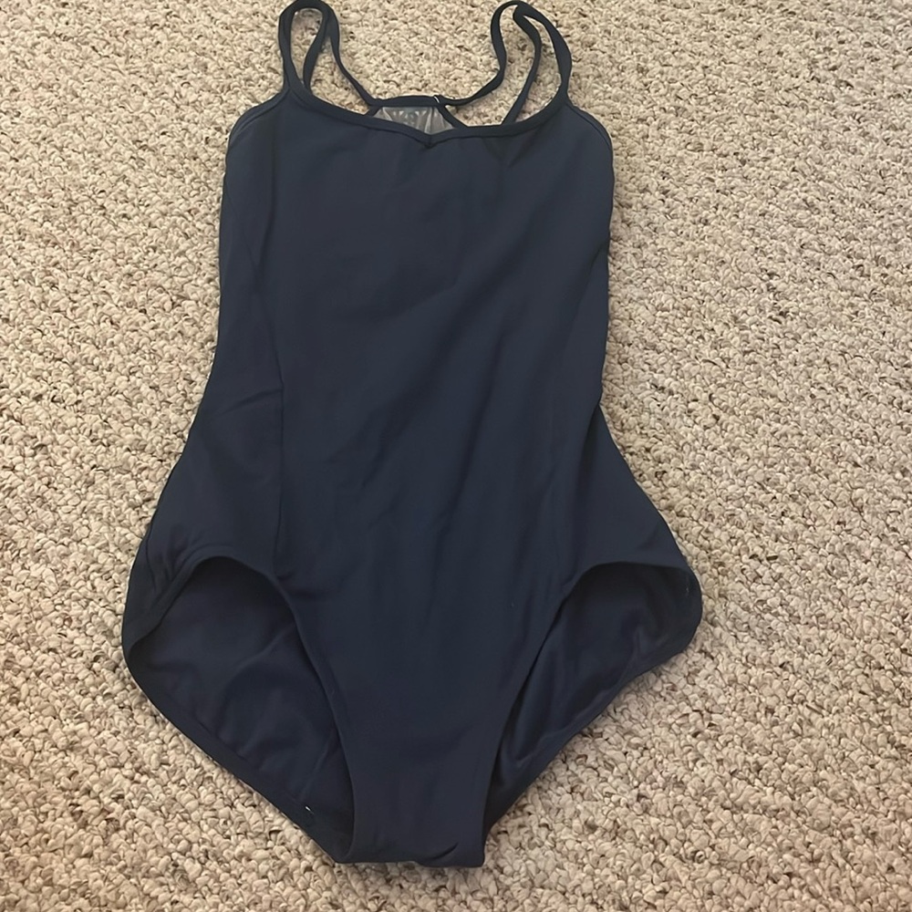 capezio blue leotard - size adult small
